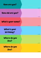 anteprima - Materiale di supporto/inclusione - QUESTIONS AND ANSWERS CARDS by games2learn - Pagina 1