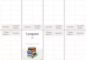 Vorschau - Arbeitsblätter - Lesepass (zur Förderung der Lesemotivation), Grundschule - Seite 1