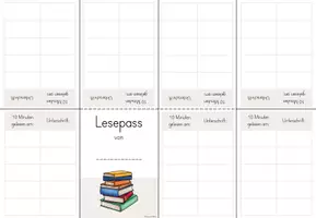 Vorschau - Arbeitsblätter - Lesepass (zur Förderung der Lesemotivation), Grundschule - Seite 2