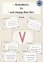 Vorschau - Anderer Materialtyp - Abschreibkartei V/v - Druckschrift + SAS (Buchstabenlehrgang "Meine Fibel") - Deckblatt