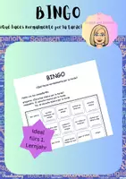 Vorschau - Arbeitsblätter - Bingo - ¿Qué haces por la tarde? - Deckblatt