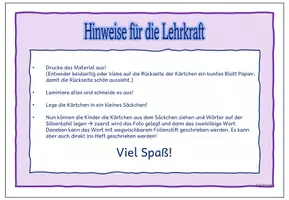 Vorschau - Spiele - 1./2. Klasse Deutsch: Silbenspiel - Herbstwörter - Seite 2