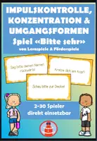 Vorschau - Spiele - Impulskontrolle, Konzentration & Umgangsformen Spiel - Deckblatt