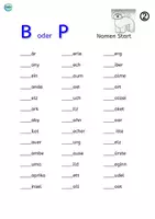 Vorschau - Arbeitsblätter - b oder p ANLAUT - Arbeitsblätter, Rätsel , Lückentext - Seite 3