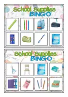 Aperçu - Apprentissages en autonomie - Bingo - School Supplies - The British Fox - Page 2