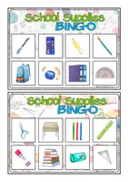 Aperçu - Apprentissages en autonomie - Bingo - School Supplies - The British Fox - Page 3