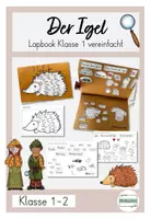 Vorschau - Stundenentwürfe - Lapbook Igel Klasse 1-2 stark vereinfacht - Deckblatt