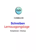 Vorschau - Lehrpläne/Lehrermaterial - Formular : Schreiben (Lernstandserhebung) - Deckblatt