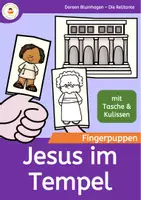 Vorschau - Mal- und Bastelvorlagen - Der 12jährige Jesus im Tempel - Fingerpuppen zur Bibel - Deckblatt