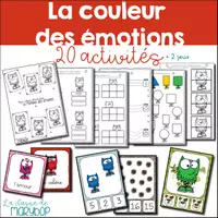 Aperçu - Jeux - Cahier d´activités - La couleur des émotions - Page de couverture