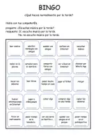 Vorschau - Arbeitsblätter - Bingo - ¿Qué haces por la tarde? - Seite 2