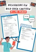 Vorschau - Arbeitsblätter - Grundlagen Bildbeschreibung - Englisch 9. Klasse - Deckblatt