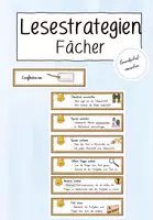 Vorschau - Merkblätter - Lesestrategien Fächer - Deckblatt