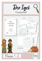 Vorschau - Stundenentwürfe - Forscherheft Igel Klasse 1-2 Arbeitsblätter - Deckblatt