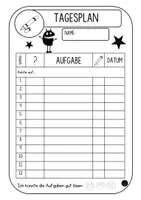 Vorschau - Lehrpläne/Lehrermaterial - Schulalltag | Tagesplan - Seite 1
