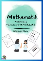 Vorschau - Arbeitsblätter - Mathe Wiederholung Gewichte 3./4.Klasse ⚖️🧮 - Deckblatt