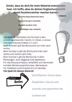 Vorschau - Arbeitsblätter - Suchsel und Kreuzworträtsel mehrfach differenziert zum Thema school - Seite 1