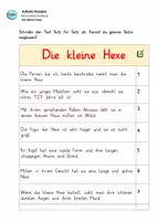 Vorschau - Arbeitsblätter - Aufsatz-Rezepte: Personenbeschreibung :"Die kleine Hexe" - Seite 3