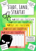 Vorschau - Arbeitsblätter - Stadt Land Straftat: Ein lustiges Spiel für die ganze Klasse (fachübergreifend) - Deckblatt