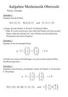 Vorschau - Arbeitsblätter - GEOMETRIE/VEKTOREN- alles was man in der Oberstufe wissen/können muss! - Seite 1