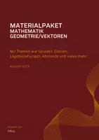 Vorschau - Arbeitsblätter - GEOMETRIE/VEKTOREN- alles was man in der Oberstufe wissen/können muss! - Deckblatt