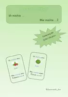 Vorschau - Spiele - Lesekette OBST "Ich möchte... Wer möchte?"; SVOV-Struktur - Deckblatt