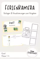 Vorschau - Mal- und Bastelvorlagen - Ferienkamera - Kunst - Deckblatt