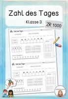 Vorschau - Arbeitsblätter - Zahl des Tages - ZR 1000 (Klasse 3) - Deckblatt