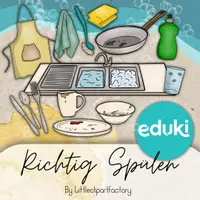 Vorschau - selbst erstellte Cliparts/Grafiken - Cliparts Richtig Spülen für das Fach Hauswirtschaft - Seite 1
