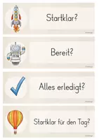 Vorschau - Präsentationen/Tafelbilder - Startklar für den Unterricht / Tag - Visualisierung (Tagesstart) - Seite 3