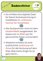 Vorschau - Präsentationen/Tafelbilder - Basic Zaubersticker für GoodNotes - editierbar in jede Wunschfarbe - Seite 2