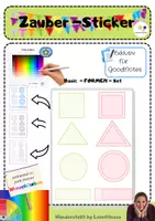 Vorschau - Präsentationen/Tafelbilder - Basic Zaubersticker für GoodNotes - editierbar in jede Wunschfarbe - Deckblatt