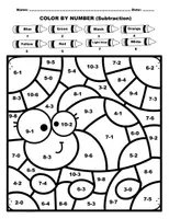 Προεπισκόπηση - Φύλλα εργασίας - COLOR BY NUMBER - Insects (Addition, Subtraction Multiplication to 20) - Σελίδα 3