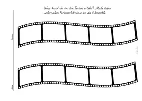 Vorschau - Stationenlernen - Ferienerlebnisse in Filmrolle - Deckblatt