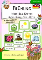 Vorschau - Bildkarten - Frühling - Deutsch & Englisch - Wort-Bild-Karten - Deckblatt