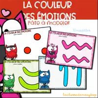 Aperçu - Fiches - Pâte à modeler Couleur Émotions - Laclassedemarybop - Page de couverture