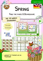 Vorschau - Spiele - Spring / Frühling - Spiele für den Englischunterricht - Deckblatt