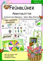 Vorschau - Arbeitsblätter - Frühblüher & Speicherorgane – Arbeitsblätter | Klasse 3–4 - Deckblatt