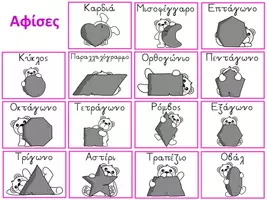 Προεπισκόπηση - Φύλλα εργασίας - Επίπεδα Γεωμετρικά Σχήματα (αρκουδάκι) - Σελίδα 2
