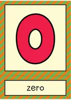 Vista previa - Tarjetas / Manipulativos - Cardinal numbers (0-100): Flash Cards / tarjetas con imágenes (inglés) - página 1