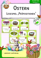 Vorschau - Spiele - Ostern - Präpositionen - Lesespiel - Deckblatt