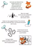 Vorschau - Mal- und Bastelvorlagen - 32 Tierpuzzles für vielfältige Anwendungen + 1 Spiel - Seite 2