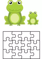 Vorschau - Mal- und Bastelvorlagen - 32 Tierpuzzles für vielfältige Anwendungen + 1 Spiel - Seite 3