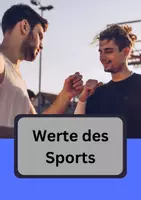 Vorschau - Arbeitsblätter - Werte des Sports - Text und Aufgaben - Deckblatt