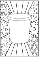 Vorschau - Mal- und Bastelvorlagen - Müll - Pop Art Vorlagen (Ausmalbilder) - Seite 2