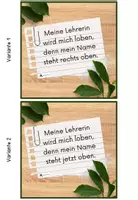 Vorschau - Poster - Mit dem Namen beschriften - Spruchkärtchen - Seite 2