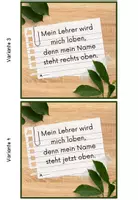 Vorschau - Poster - Mit dem Namen beschriften - Spruchkärtchen - Seite 3