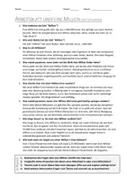 Vorschau - Arbeitsblätter - AB mit Fragen zum Thema "Million" + Lösungsblatt - Deckblatt