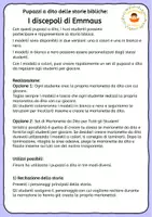 anteprima - Materiale per pittura e bricolage - I discepoli di Emmaus - Pupazzi a dito delle storie bibliche - Pagina 1