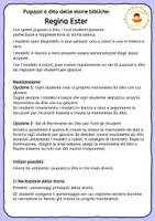 anteprima - Materiale per pittura e bricolage - Regina Ester - Pupazzi a dito delle storie bibliche - Pagina 1